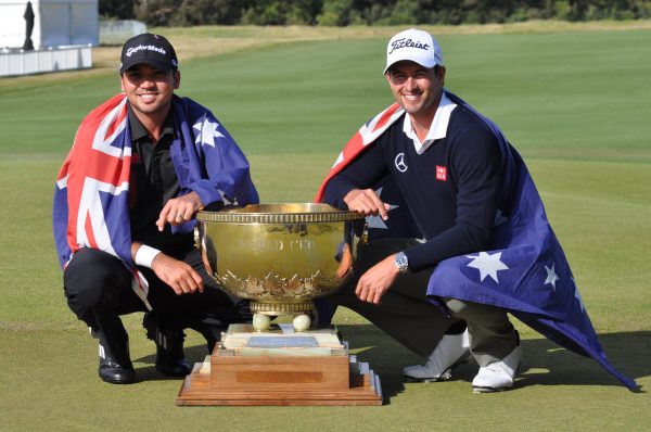 Jason Day and Adam Scott at the World Cup of Golf