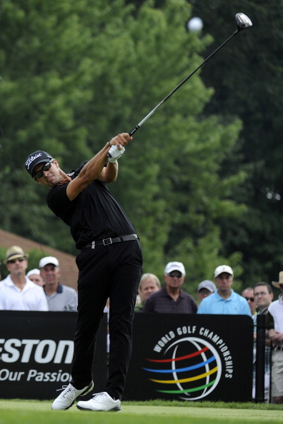 Adam Scott during the final round of the World Golf Championships-Bridgestone Invitational at Firestone Country Club in 2011 (Photo by Stan Badz/PGA TOUR)