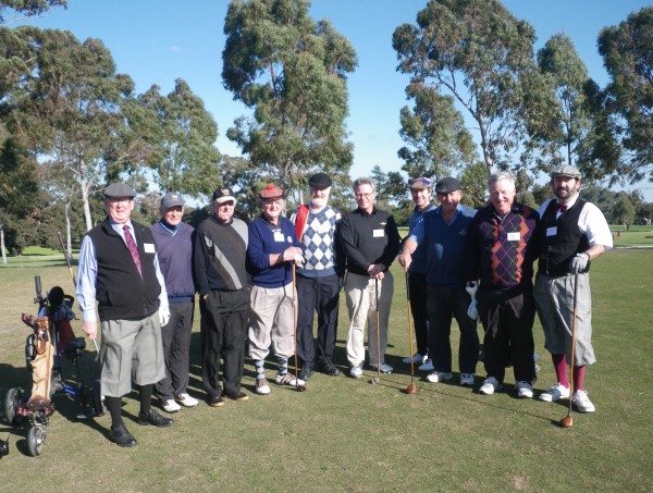 Hickory Heroes at Yarra Yarra: Cliff George, Garry Powerlett, Max Findlay, Paul Burgess, Tim Groves, Tony Rule, Chris Vogt, Bill Young, Neil Walker, Richard Fellner.