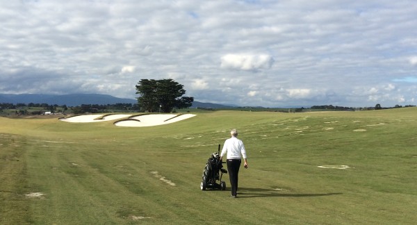 Hole 5 from the lower-left side of fairway