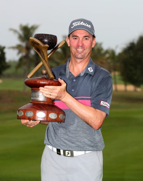 Jason Norris with the Fiji International trophy (Photo: PGA of Australia)