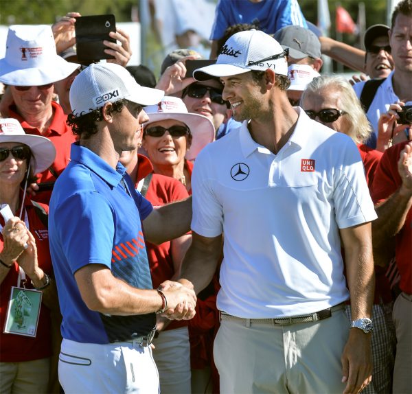 Adam Scott and Rory McIlroy (Photo: Golf Australia)