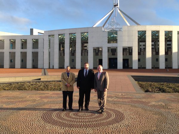 O'Malley Pitt and Thorburn at Parliament House