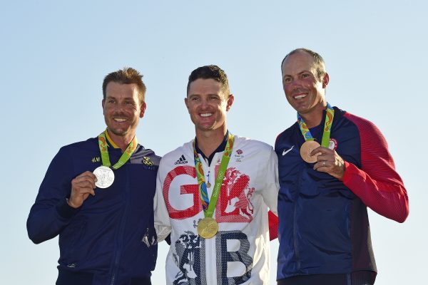 Stenson, Rose and Kuchar on the Podium