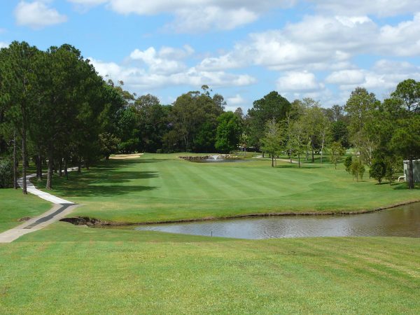 WATER FEATURE: The picturesque 16th hole is just one of the many challenges at Pacific Golf Club.