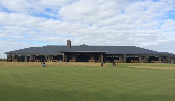 Clubhouse and practice putting green