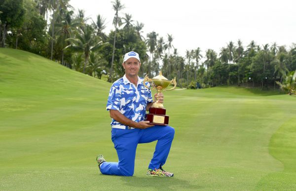 Scott Hend with the Queen's Cup Trophy