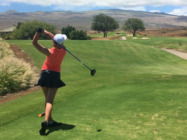 Ballarat Junior Sophie Byrne tees off