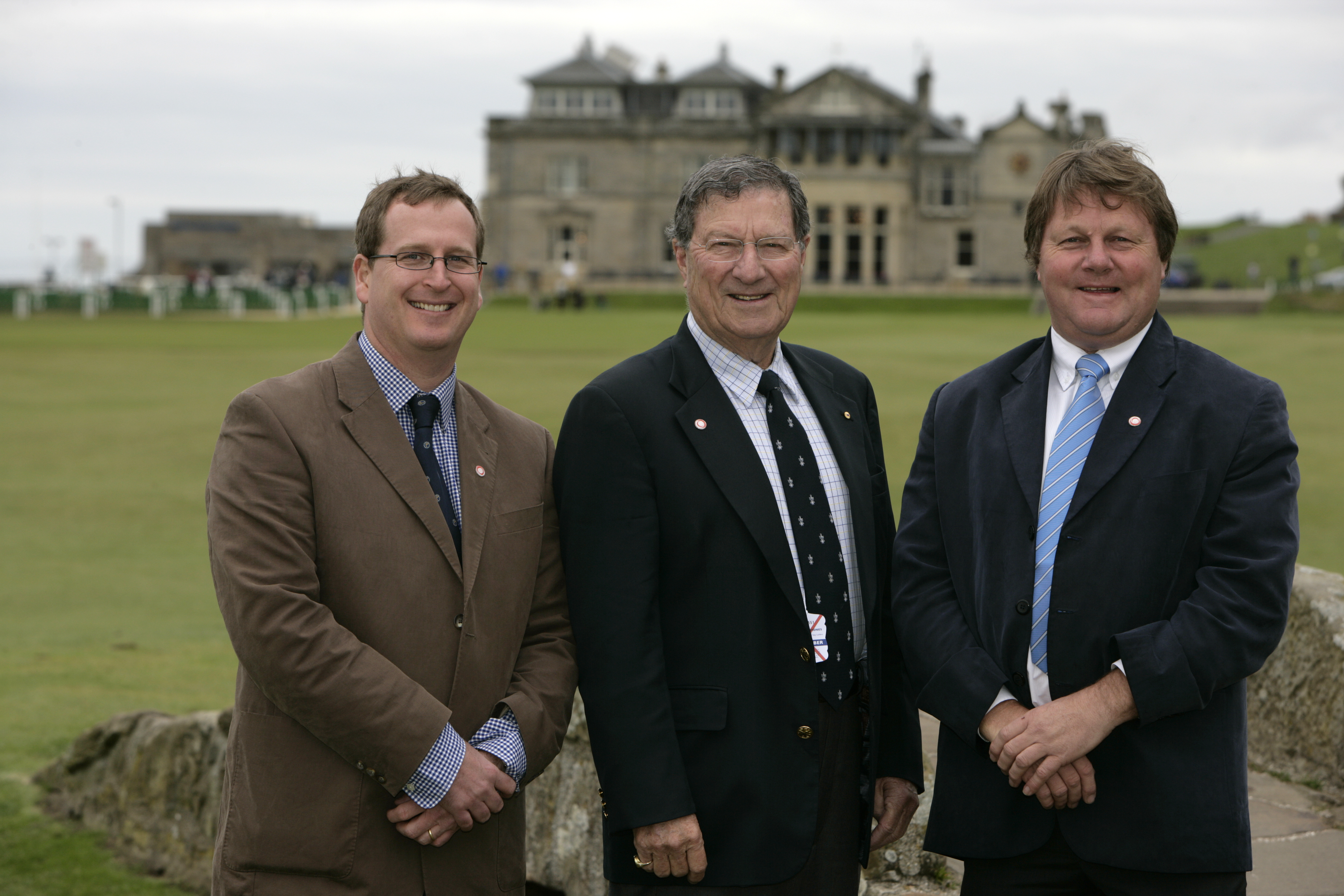 2 Tim Lobb, Peter Thomson, Ross Perrett of Thomson Perrett & Lobb golf course architects