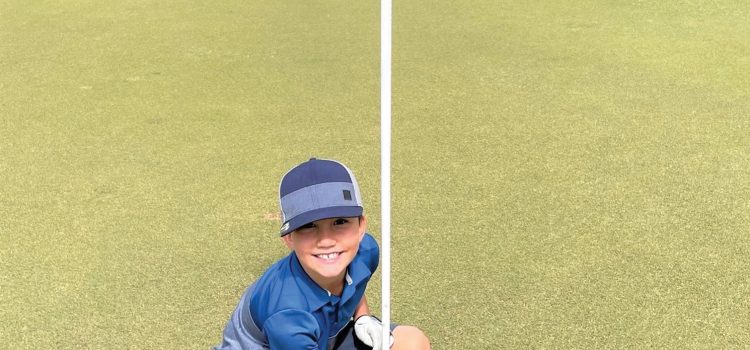 Ollie, 8, is a River Course ace