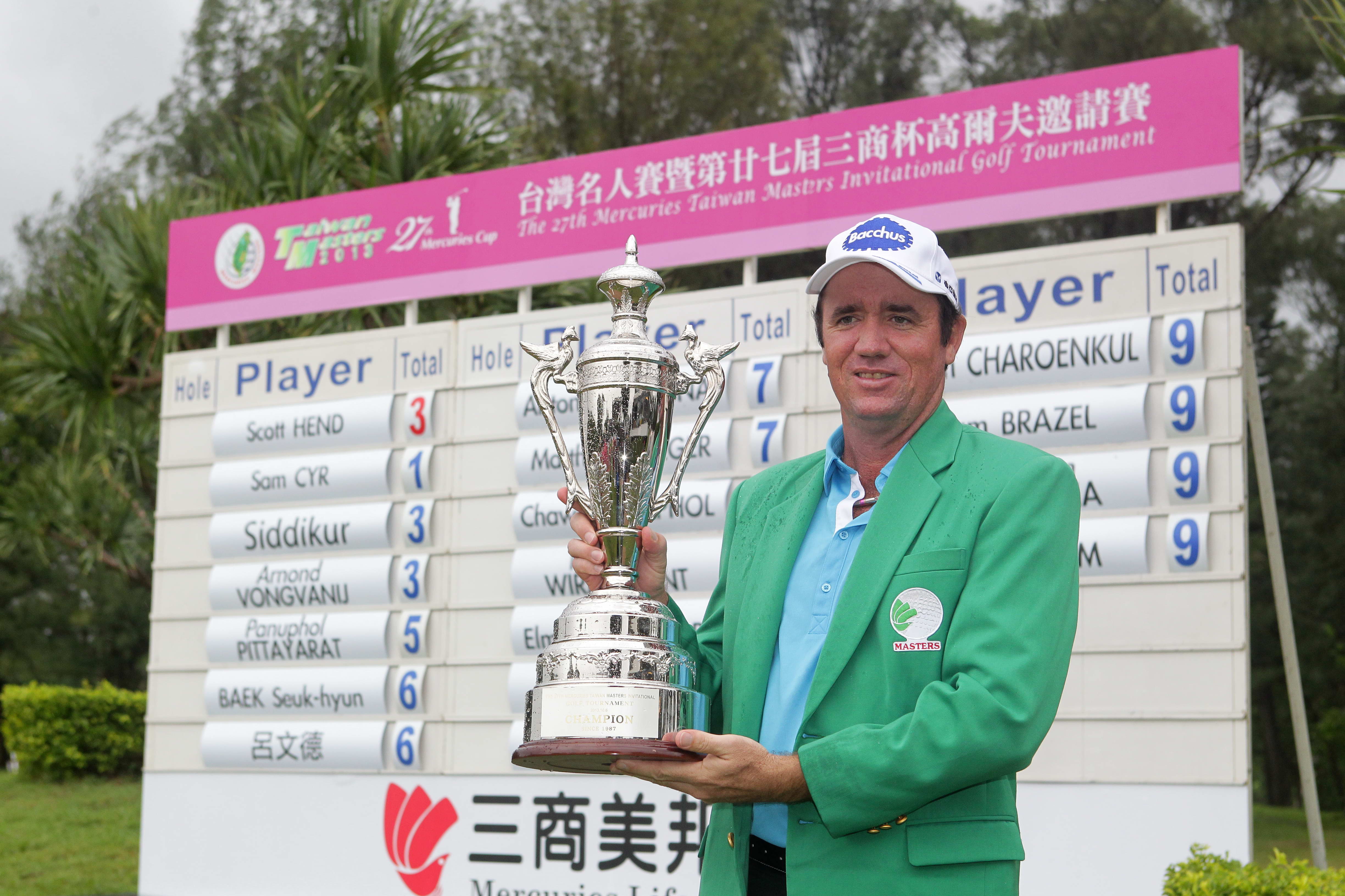 Australia’s Scott Hend winning his fourth Asian Tour title at the Mercuries Taiwan Masters