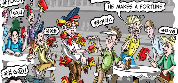 Do side bets between club golfers lead to bad blood and ultimately anti-social behaviour? 