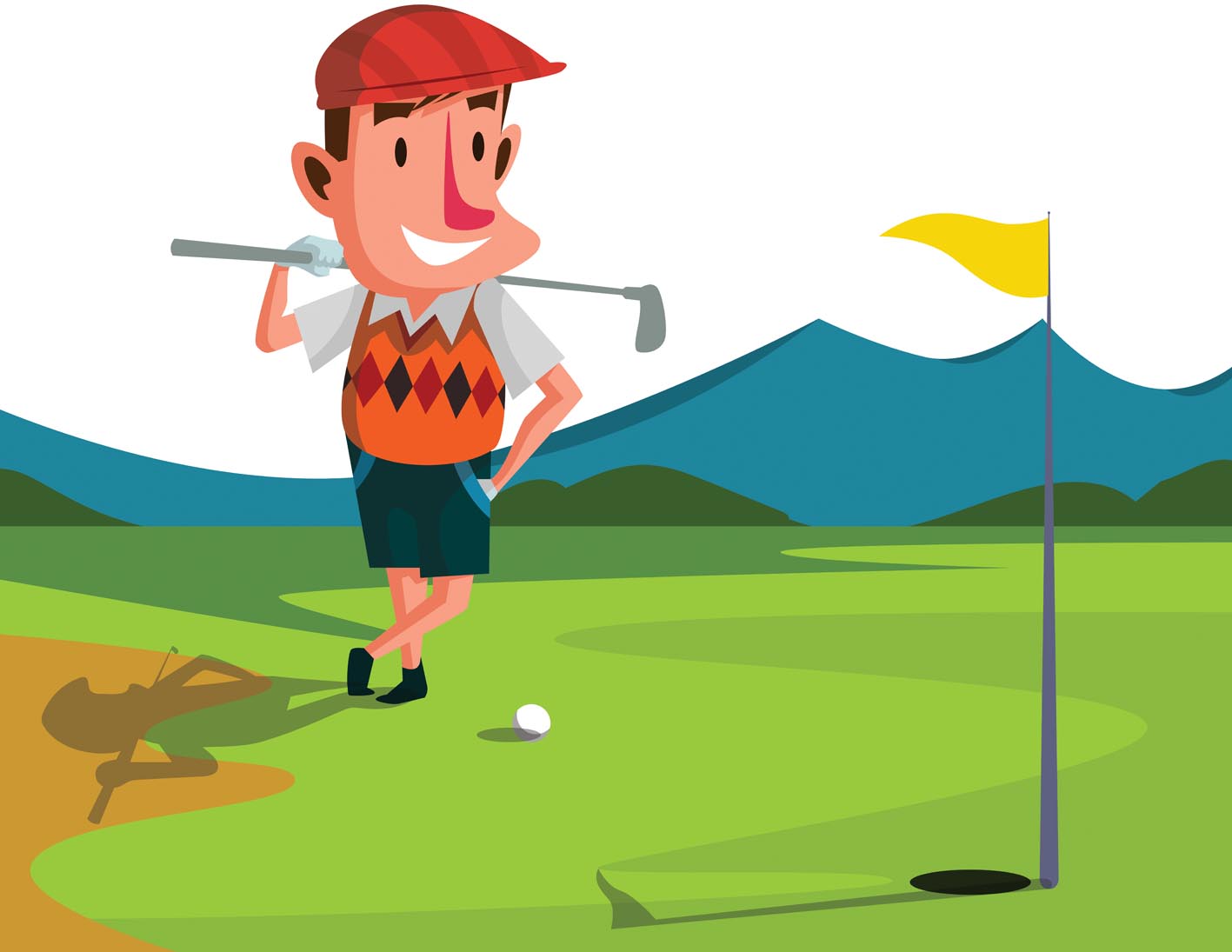 Cartoon-Golf