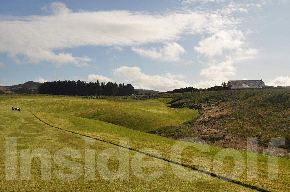 Cape Kidnappers 18th  tee