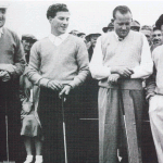 Four Australian greats - Bobby Locke, Peter Thomson, Ossie Pickworth and Norman von Nida. (Photo courtesy of Golf Australia)