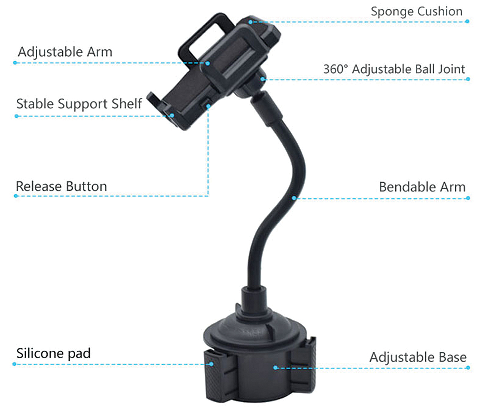 Golf-cart-cup-phone-holder