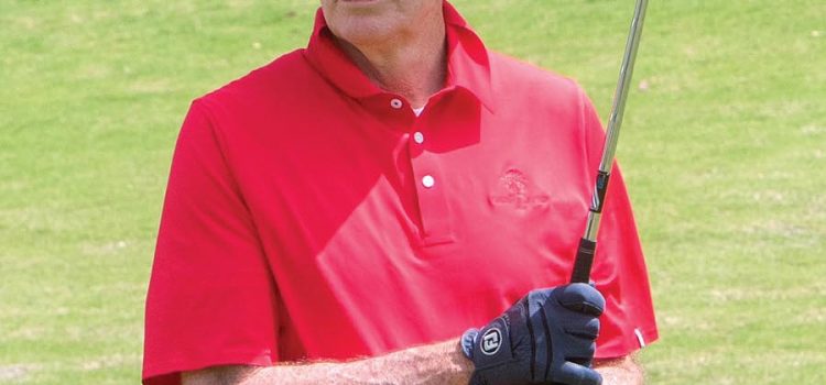 CELEBRITY SWINGER: Greg Chappell pads up for golf
