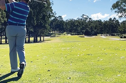 ‘That’s the 150m marker – I’ll hit a 6-iron’