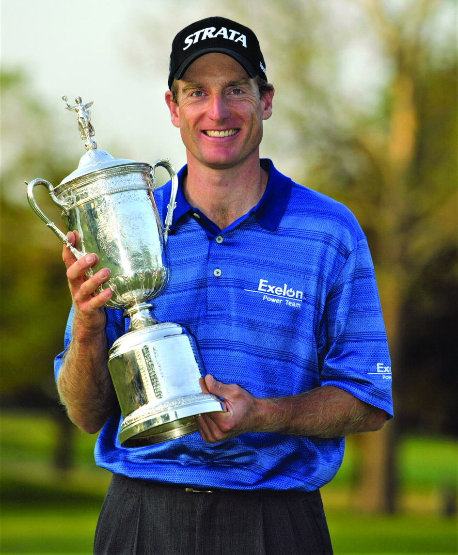 Jim Furyk with the trophy