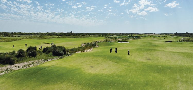 Scooters are par for the Links Kennedy Bay course