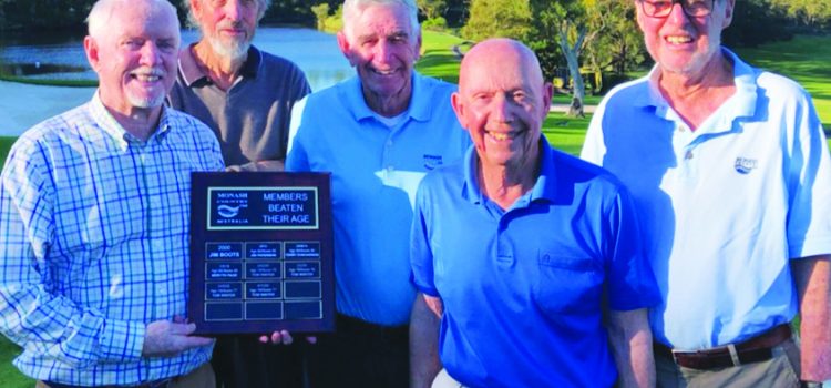 Five Monash golfers breaking their age