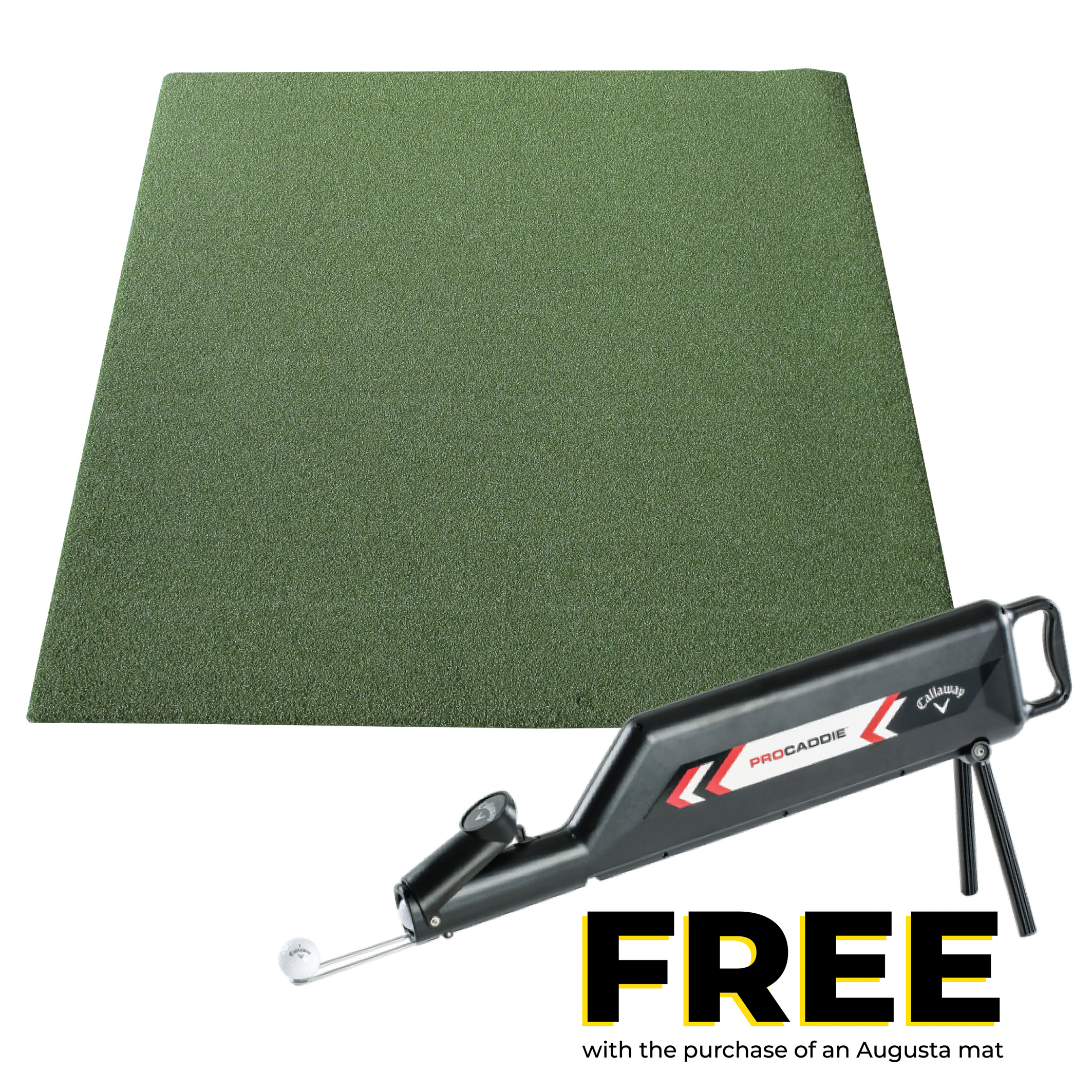Pro-Caddie-with-Augusta-Golf-Practice-Mat