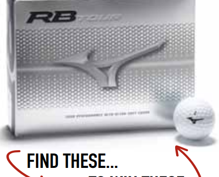 Find the lost balls to WIN one of two dozen Mizuno RB Tour Golf Balls