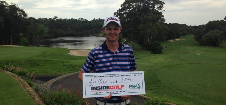 Pitty flies Pennant Hills flag in PGA Trainees matchplay win