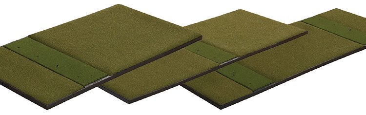 FREE 5 pack of adjustable height tees & half moonball tray with ANY Fiberbuilt Studio Golf Mat purchase